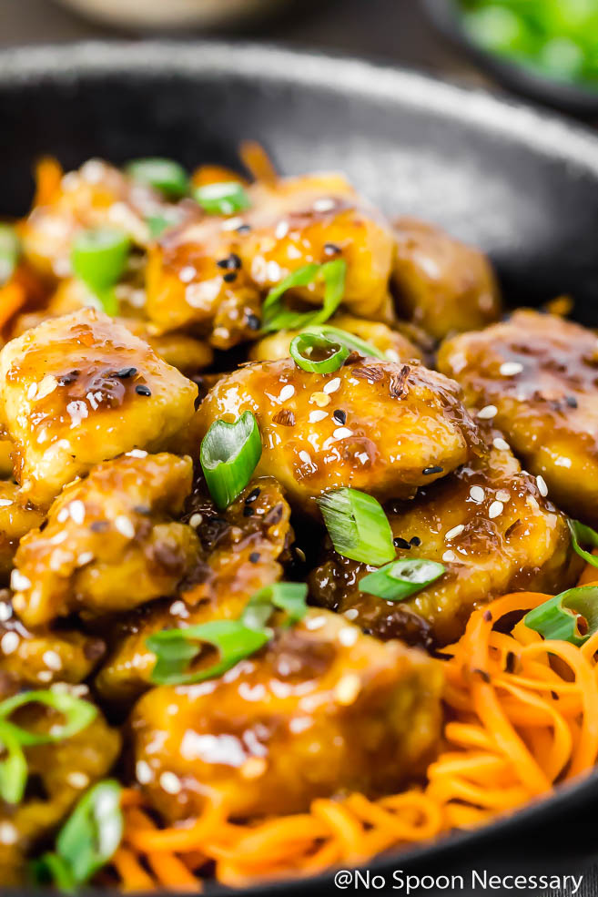 Honey Ginger Garlic Chicken Carrot Noodle Bowls No Spoon Necessary