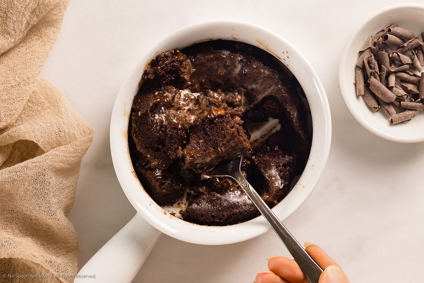 Mug Lava Cake (Microwave Recipe!) - No Spoon Necessary