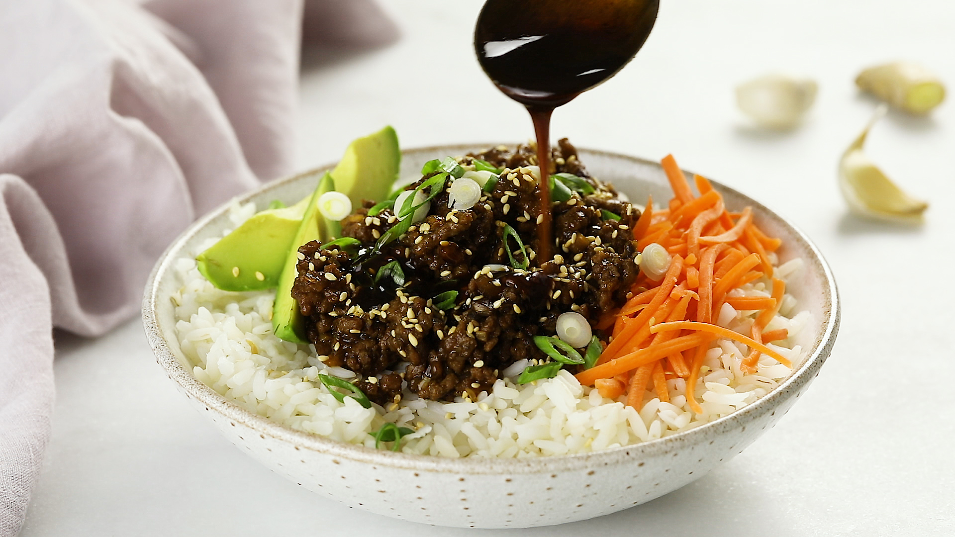 Hoisin Beef Bowls - Once Upon a Chef