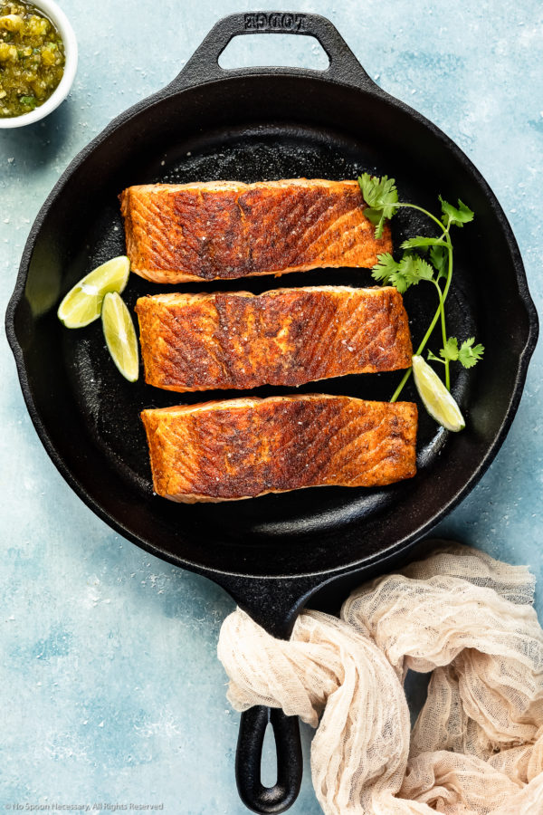 Salmon with Salsa Verde recipe - No Spoon Necessary