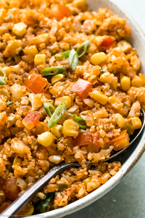 Mexican Cauliflower Rice Recipe - No Spoon Necessary