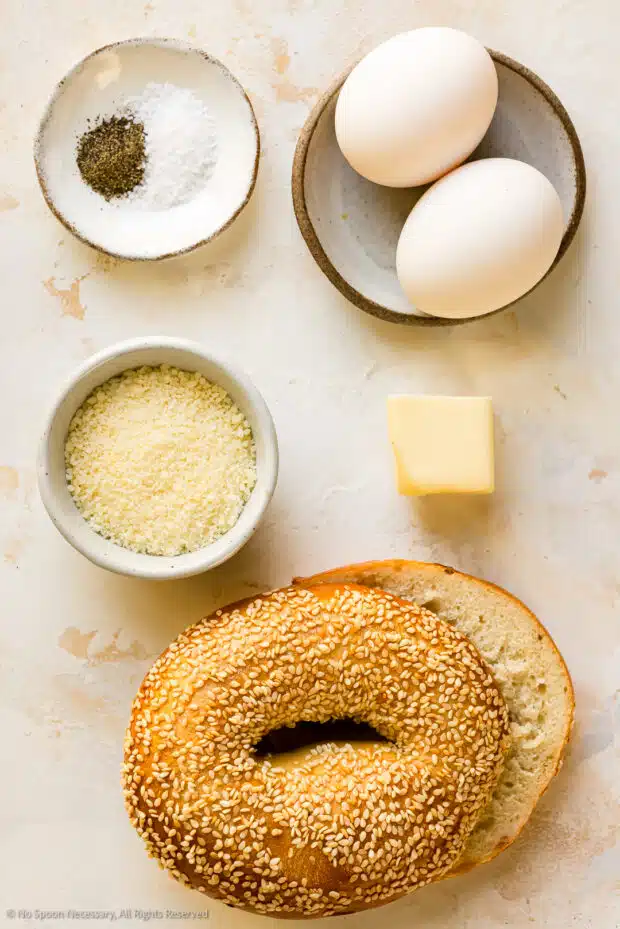 Egg in a Bagel - Recipe Girl