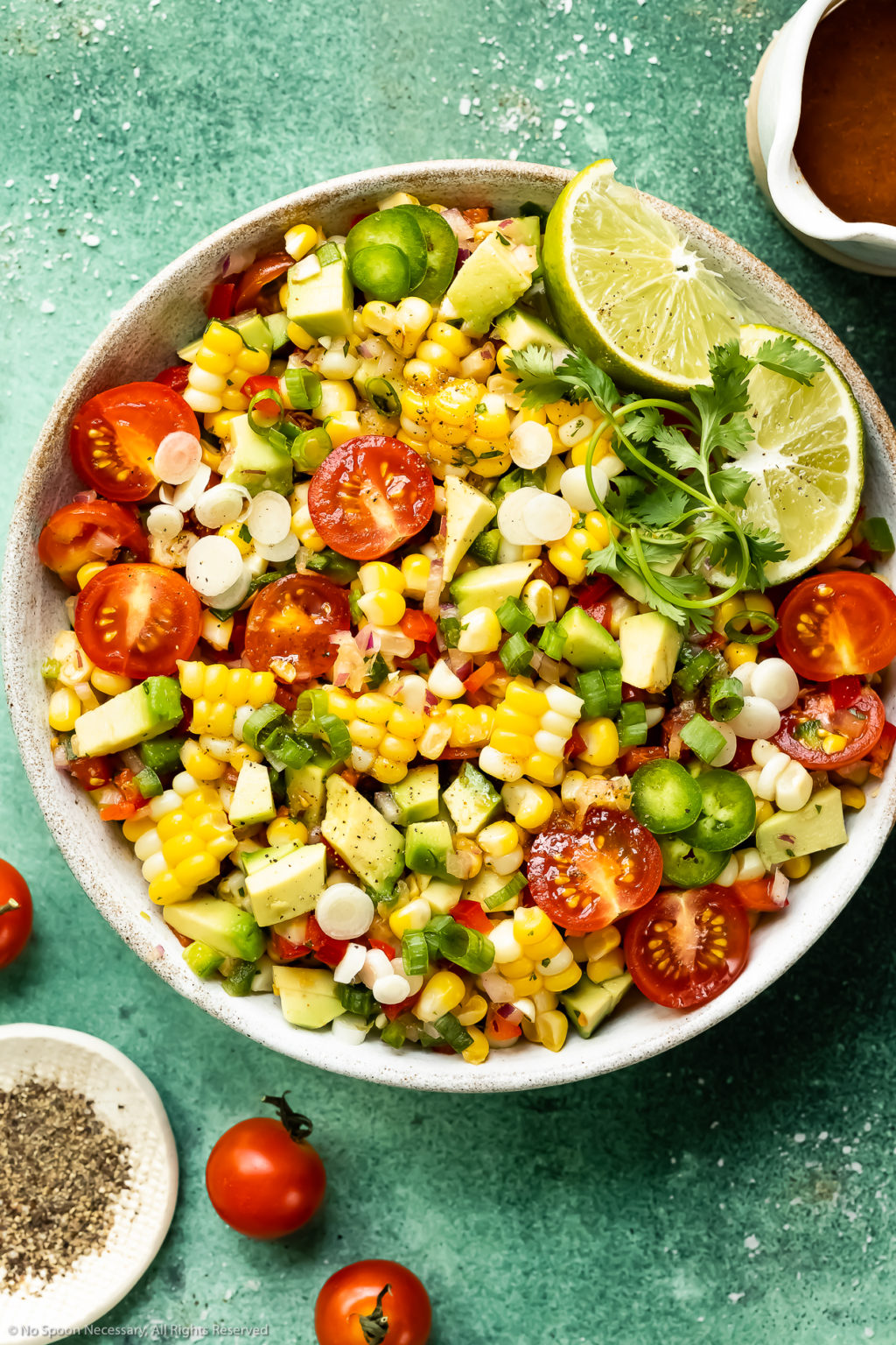 Mexican Avocado Corn Salad - No Spoon Necessary