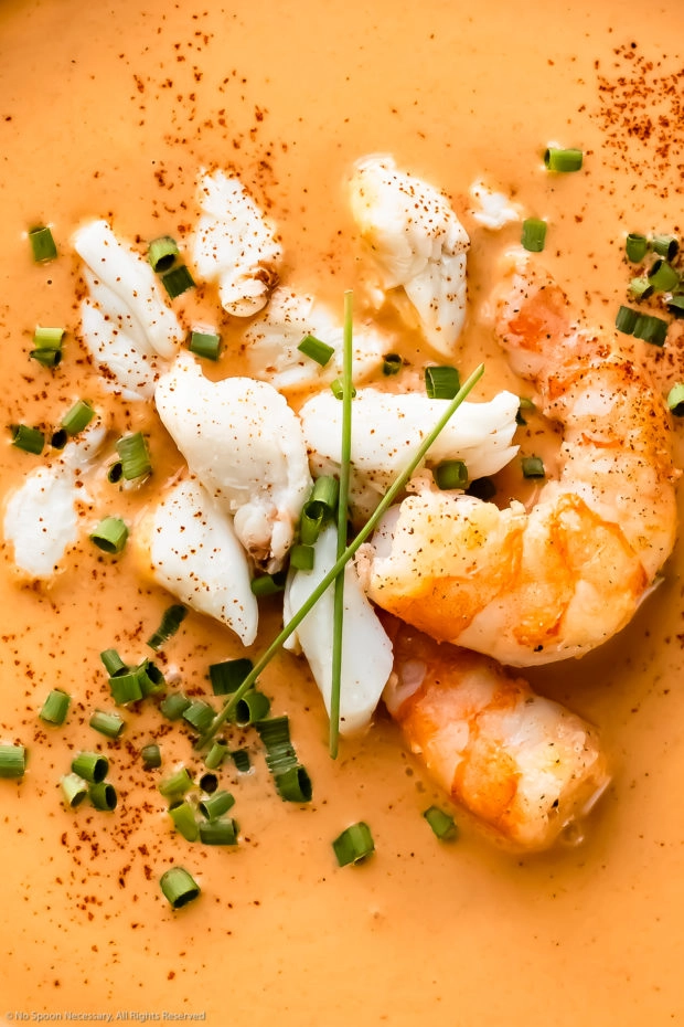Creamy Shrimp and Crab Bisque - The Midnight Baker