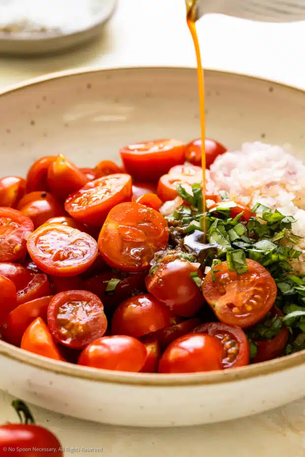 Marinated Tomatoes (10-Minute Recipe!) - No Spoon Necessary
